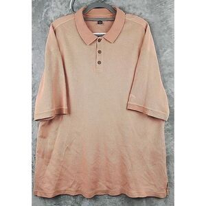 Tommy Bahama Polo Shirt Mens XL‎ Orange Knit Short Sleeve Golf Beach Casual